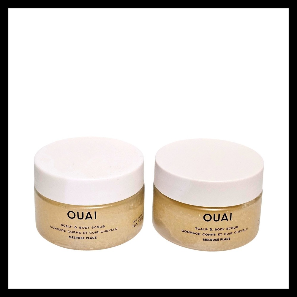 2 x OUAI Scalp & Body Scrub MELROSE PLACE 1 oz / 30g Travel Size new
